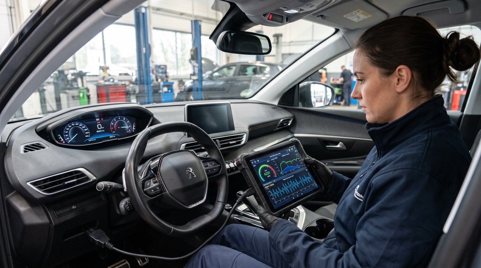 Diagnostic électronique réalisé dans l'atelier Bouchy Automobiles à Grièges