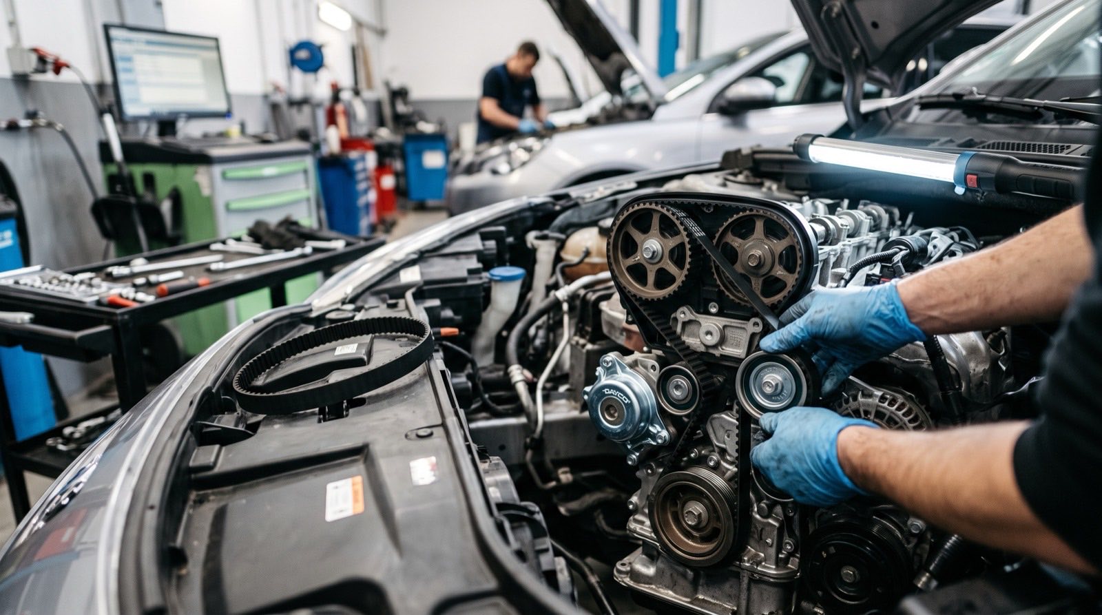 Courroie & chaîne de distribution réalisé dans l'atelier Bouchy Automobiles à Grièges