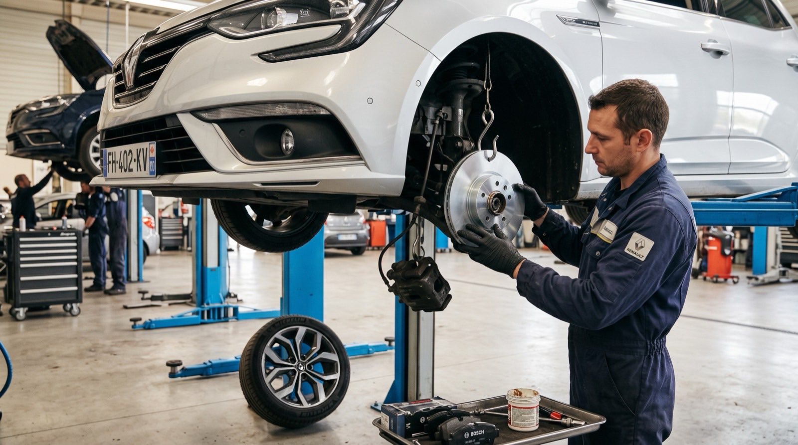 Freinage & amortisseurs dans l'atelier Bouchy Automobiles à Grièges