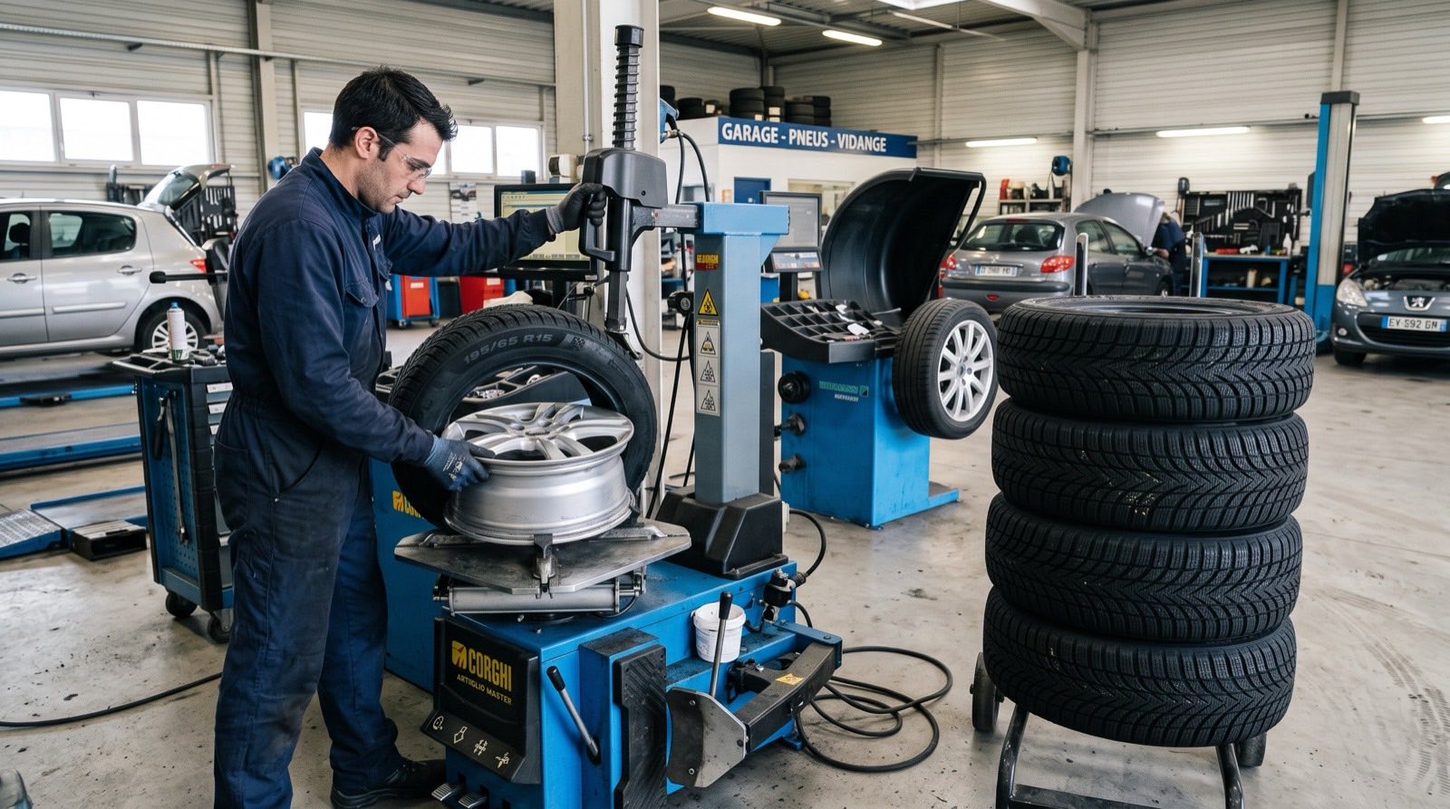 Pneumatiques été, hiver & 4 saisons dans l'atelier Bouchy Automobiles à Grièges